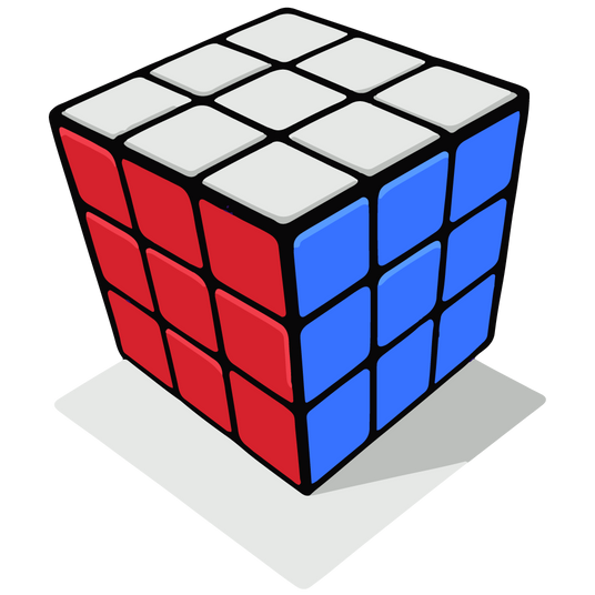 Rubik's cube 3x3 Solved Illustration