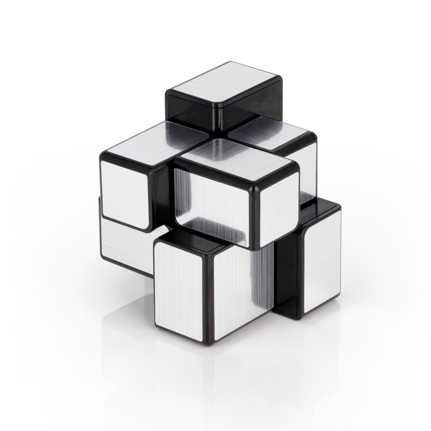 Rubik's cube QiYi 2x2 Mirror Speedcube Black Silver
