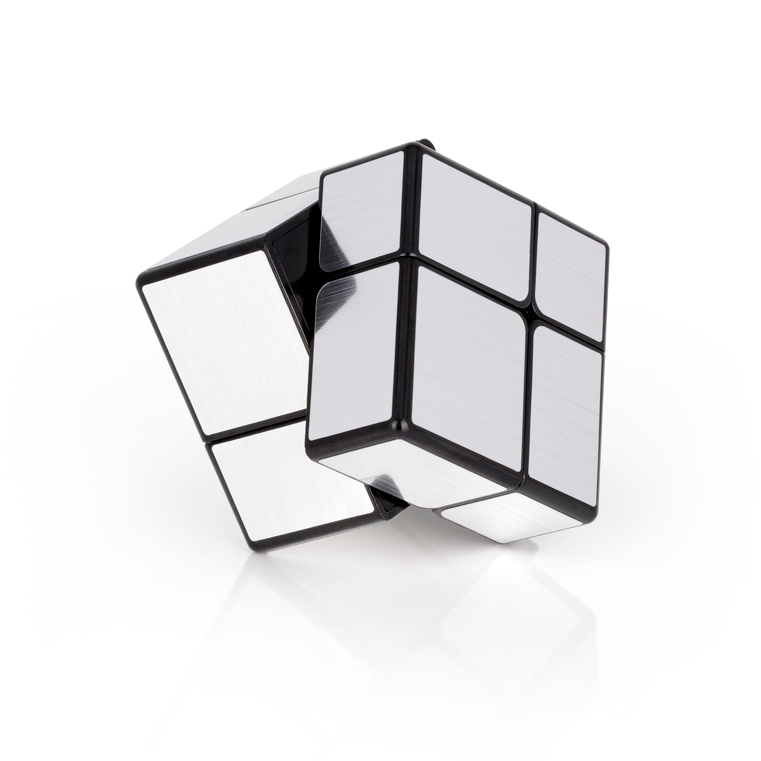 Rubik's cube QiYi 2x2 Mirror Speedcube Black Silver