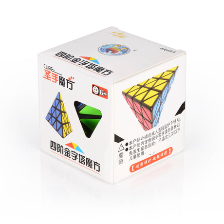 Rubik's cube Sengso Pyraminx 4x4 Pyramid Speedcube Black