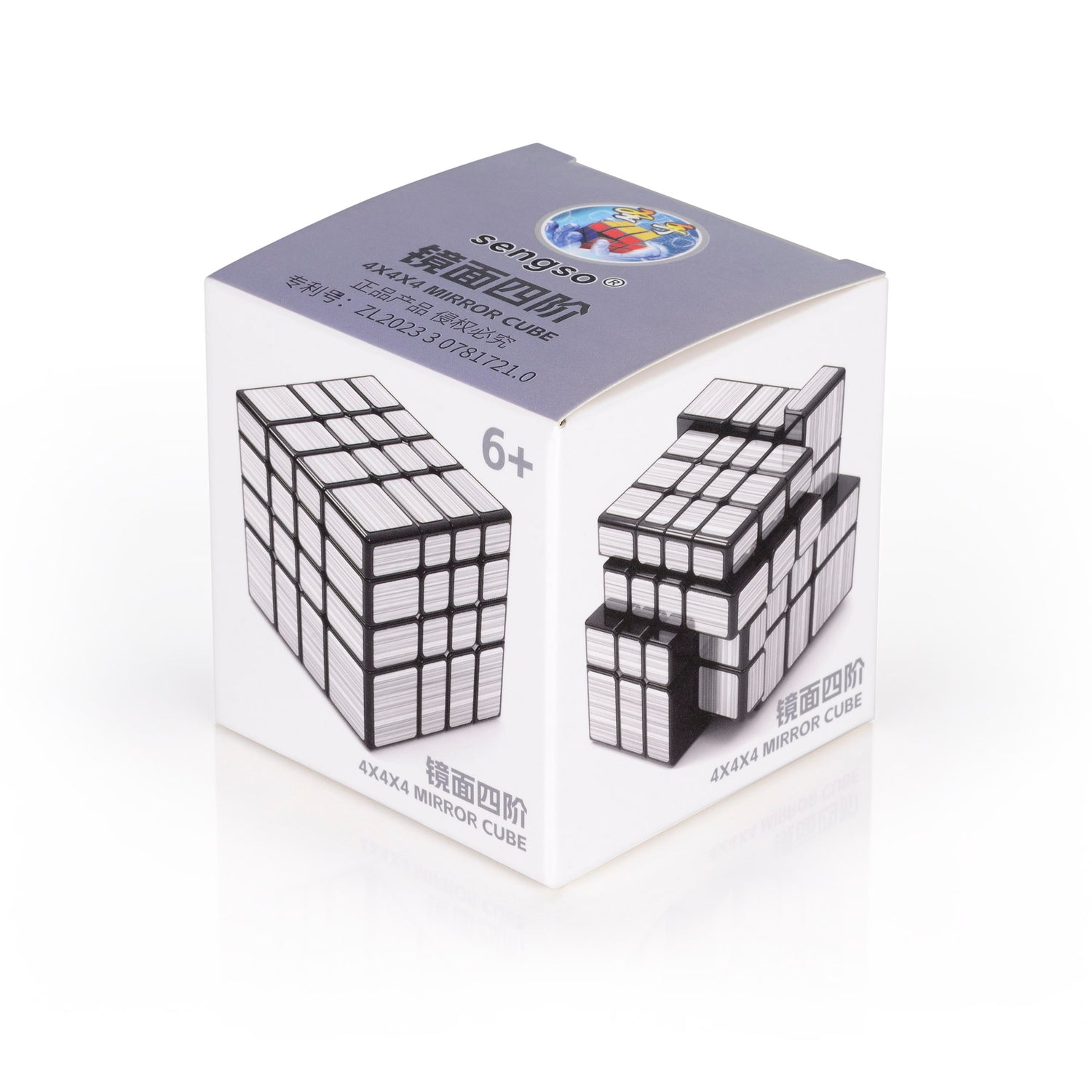 Rubik's cube SengSo 4x4 Mirror Speedcube Black Silver
