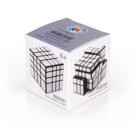 Rubik's cube SengSo 4x4 Mirror Speedcube Black Silver