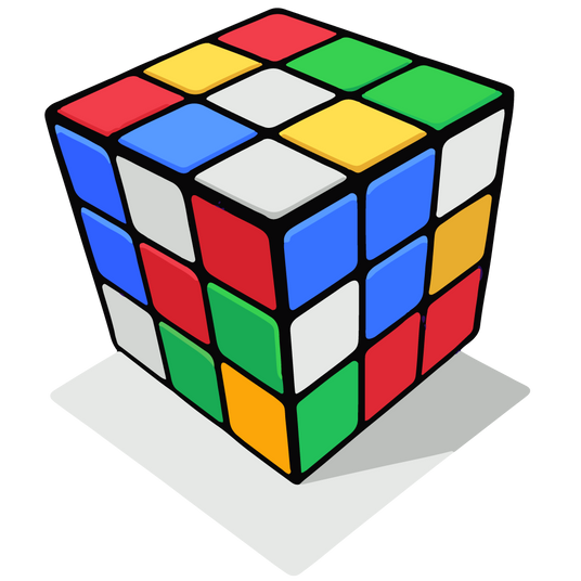 Rubik's cube 3x3 Scrambled Illustration